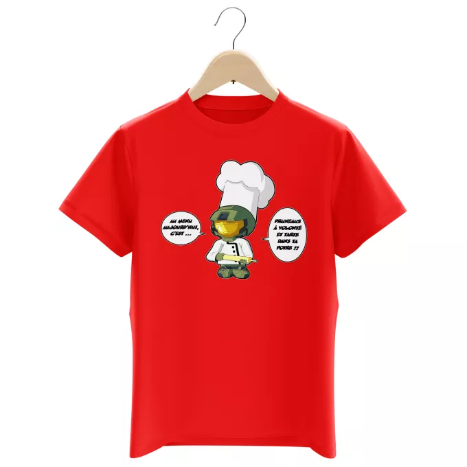 T-shirts Enfants Garçons Parodie Halo Master Chef... :) - Master Chief