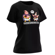 T-shirt de mulher – Dragon Ball Z de parodia