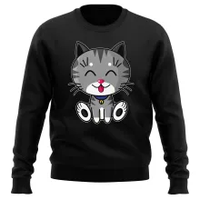 Pull « Kawaii Baby Cat (gris tigré) » – Parodie Kawaii Baby Cats