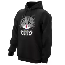Sweat à capuche « Kawaii Baby Cat (gris tigré) » – Parodie Kawaii Baby Cats
