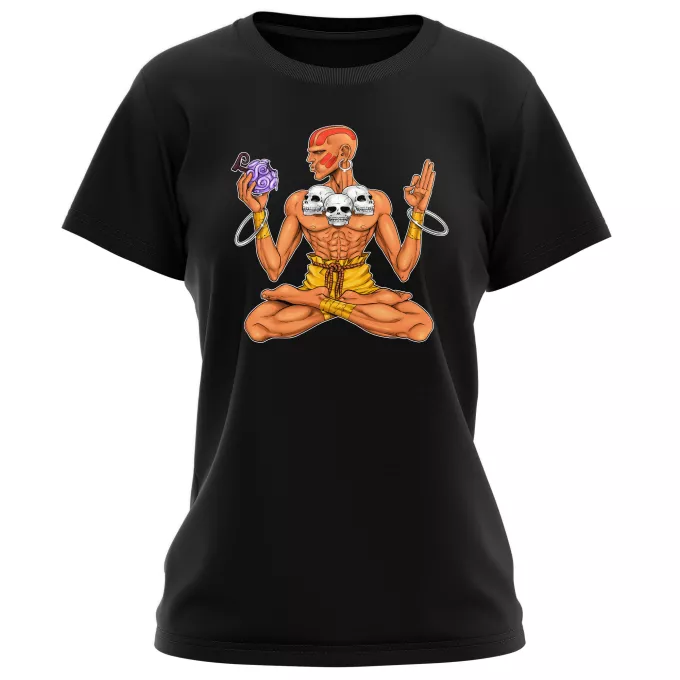 Camisetas Mujer Parodia One Piece Dhalsim y la Fruta del Diablo