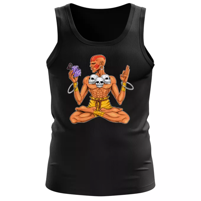 Débardeurs Hommes Parodie One Piece Elastic Fighter ! - Dhalsim, le fruit du Démon