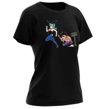 T-shirt de mulher – Dragon Ball de parodia