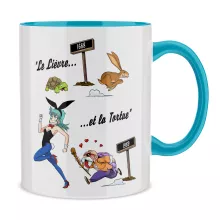 Mug Tortue Géniale « De La Fontaine à Toriyama.... » – Parodie Dragon Ball