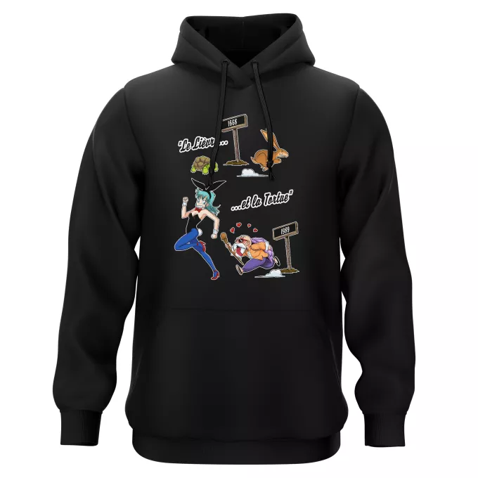 Sweat-shirts à Capuche Parodie Dragon Ball De La Fontaine à Toriyama.... - Tortue Géniale, Bulma
