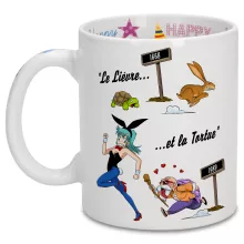 Mug Tortue Géniale « De La Fontaine à Toriyama.... » – Parodie Dragon Ball