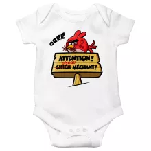 Body bébé « Oiseau méchant » – Parodie Angry Birds