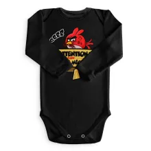 Body bébé manches longues « Oiseau méchant » – Parodie Angry Birds