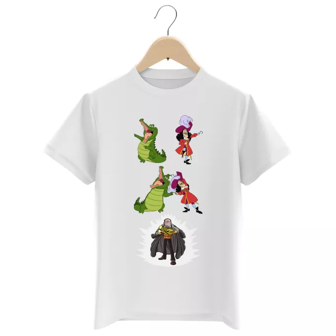 Magliette per bambini e ragazzi Paoridia One Piece Crocodile il Shichibukai