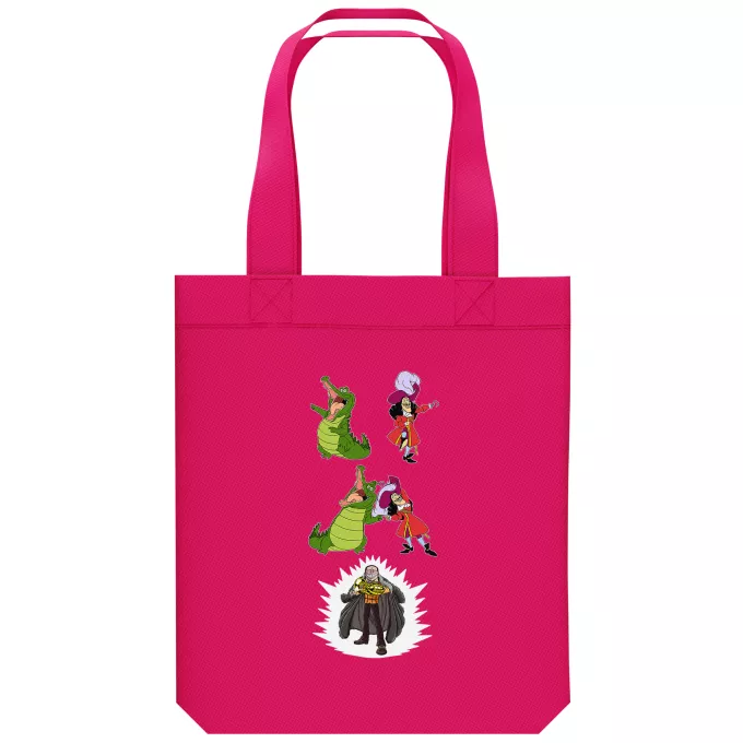 biologisch katoenen draagtas (Tote Bag) Parodie One Piece Crocodile de Shichibukai