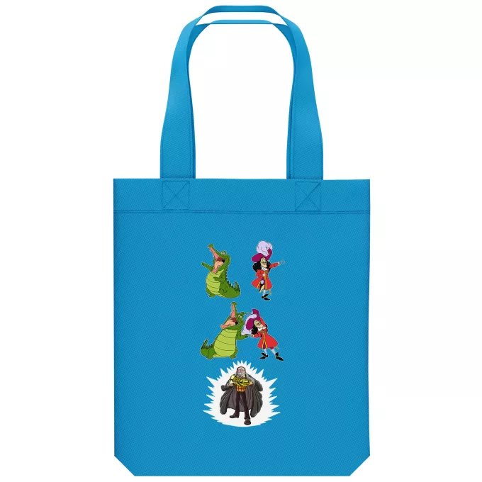 Borsa Tote Bag in cotone organico Paoridia One Piece Crocodile il Shichibukai