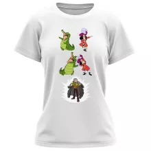 T-shirt de mulher Capitão Gancho “Capitão Gancho e Crocodile” – One Piece de parodia