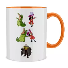 Caneca Capitão Gancho “Capitão Gancho e Crocodile” – One Piece de parodia