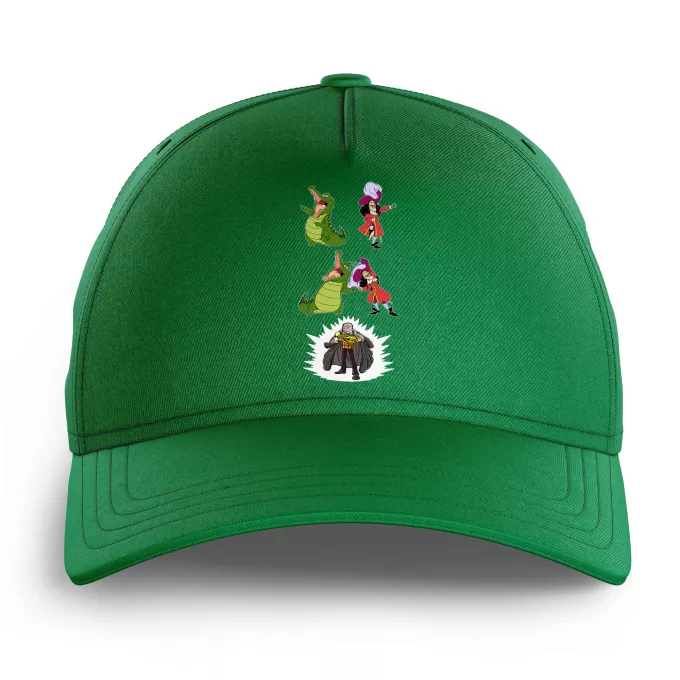 Bonés de Verão para crianças Paródia One Piece Capitão Gancho e Crocodile