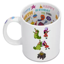 Caneca Capitão Gancho “Capitão Gancho e Crocodile” – One Piece de parodia