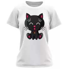 T-shirt Femme « Kawaii Baby Cat (noir) » – Parodie Kawaii Baby Cats