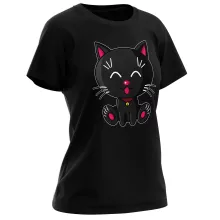T-shirt Femme « Kawaii Baby Cat (noir) » – Parodie Kawaii Baby Cats