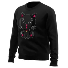 Pull « Kawaii Baby Cat (noir) » – Parodie Kawaii Baby Cats