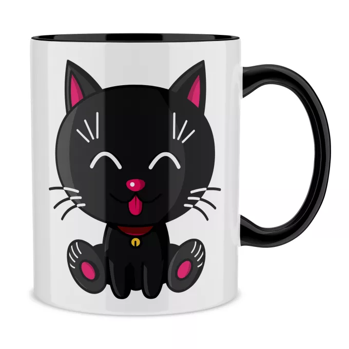 Mugs Parodie Kawaii Baby Cats Kawaii Baby Cat (noir)