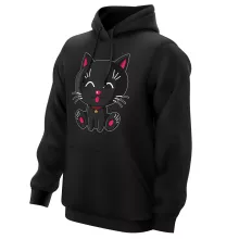 Sweat à capuche « Kawaii Baby Cat (noir) » – Parodie Kawaii Baby Cats