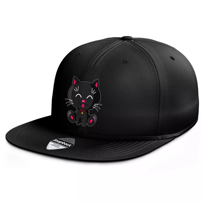 Casquette Rap Snapback Parodie Kawaii Baby Cats Kawaii Baby Cat (noir)
