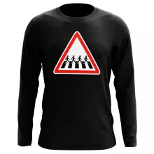 T-Shirt à manches longues Musique « Signalisation passage piéton de l'Abbey Road » – Parodie Parodies Musique