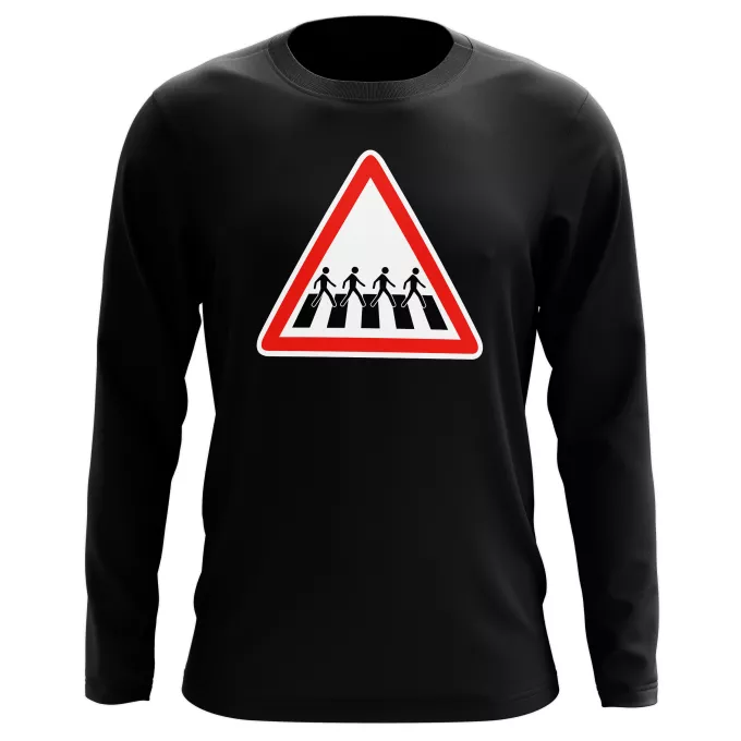 T-Shirts manches longues Parodie Parodies Musique Signalisation passage piéton de l'Abbey Road - Musique - Parodie Beattles
