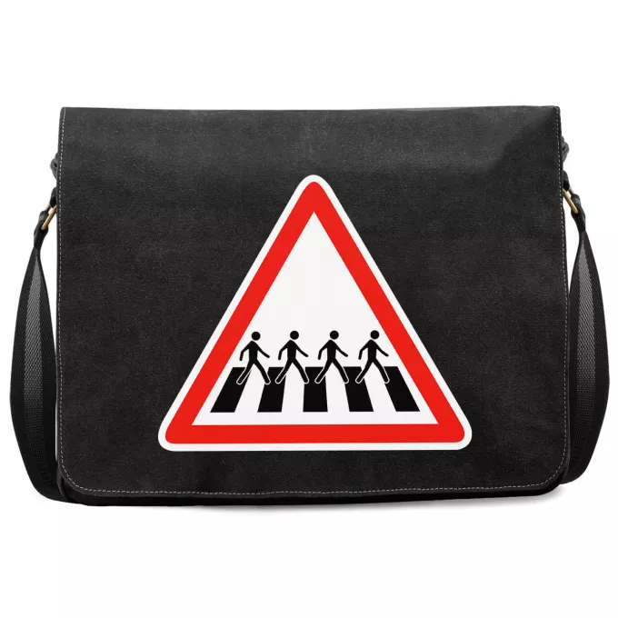 Sac à Bandoulière Premium Parodie Parodies Musique Signalisation passage piéton de l'Abbey Road - Musique - Parodie Beattles