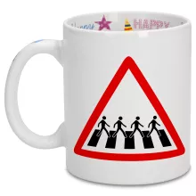 Mug Musique « Signalisation passage piéton de l'Abbey Road » – Parodie Parodies Musique
