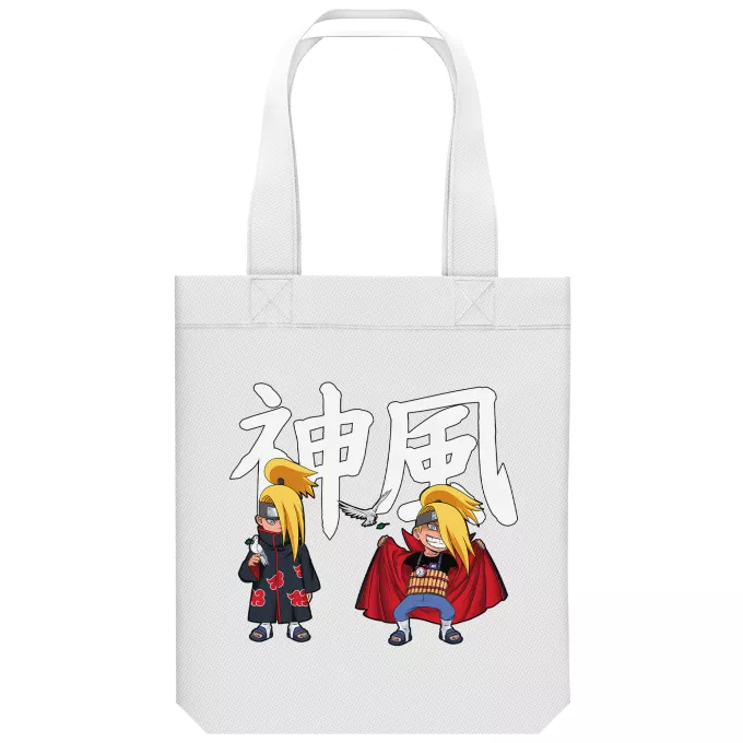 Bolsa (Tote Bag) de algodón orgánico Parodia Naruto Deidara