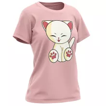 T-shirt Femme « Chaton Mignon Crème » – Parodie Chatons Mignons