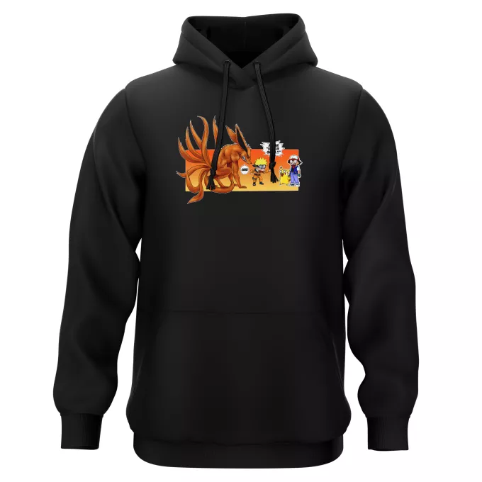 Sweat-shirts à Capuche Parodie Pokémon Un nouveau dresseur... - Naruto, Kyubi X Sasha, Pikachu