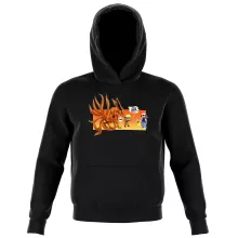 Sweat à capuche Enfant Naruto « Un nouveau dresseur... » – Parodie Pokémon