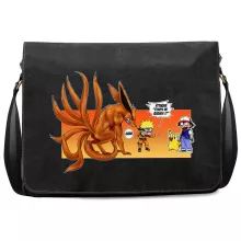Sac à bandoulière Naruto « Un nouveau dresseur... » – Parodie Pokémon
