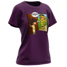 Pegasus Seiya Damen T-shirt “Pegasus Seiya, Aiolia Leo en De uitroeier” – Saint Seiya parodie