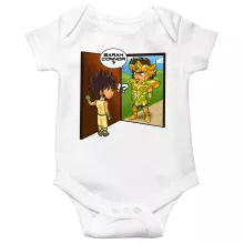 Pegasus Seiya Baby Bodysuit “Pegasus Seiya, Leo Aiolia and Terminator” – Knights of the Zodiac - Saint Seiya parody