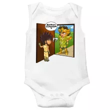 Pegasus Seiya Sleeveless Baby Bodysuit “Pegasus Seiya, Leo Aiolia and Terminator” – Knights of the Zodiac - Saint Seiya parody