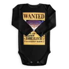 Body bébé manches longues Edward Newgate « Le Wanted secret... » – Parodie One Piece