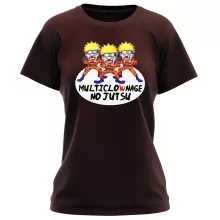 T-shirt Femme Naruto Multiclonage « Multiclownage No Jutsu !! » – Parodie Naruto