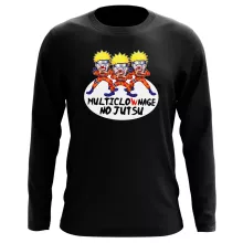 T-Shirt à manches longues Naruto Multiclonage « Multiclownage No Jutsu !! » – Parodie Naruto