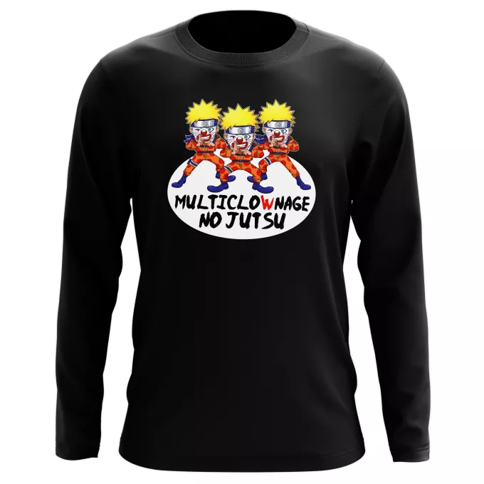 T-Shirts manches longues Parodie Naruto Multiclownage No Jutsu !! - Naruto Multiclonage