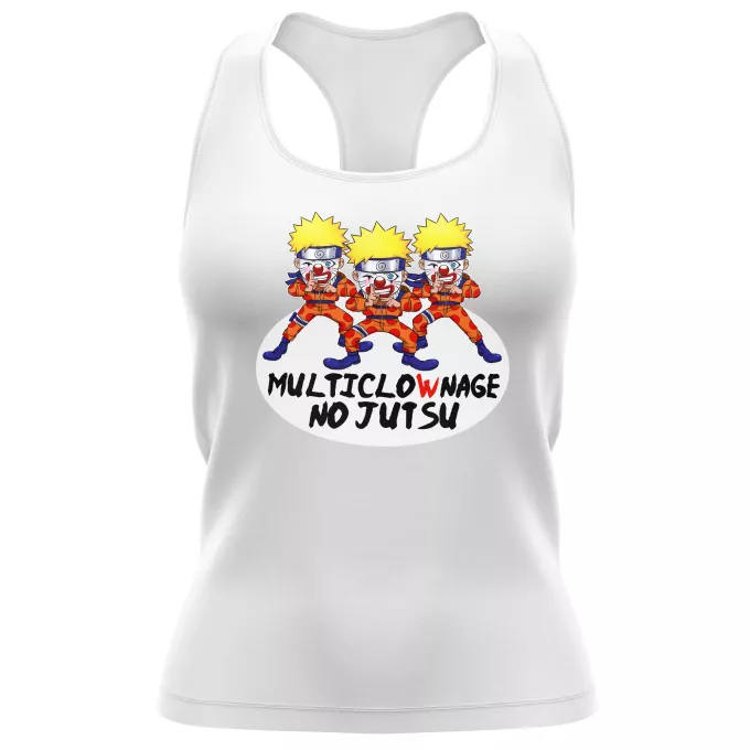 Débardeur Femme Parodie Naruto Multiclownage No Jutsu !! - Naruto Multiclonage