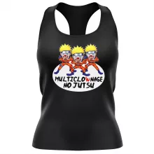 Débardeur Femme Naruto Multiclonage « Multiclownage No Jutsu !! » – Parodie Naruto
