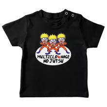 T-shirt bébé Naruto Multiclonage « Multiclownage No Jutsu !! » – Parodie Naruto