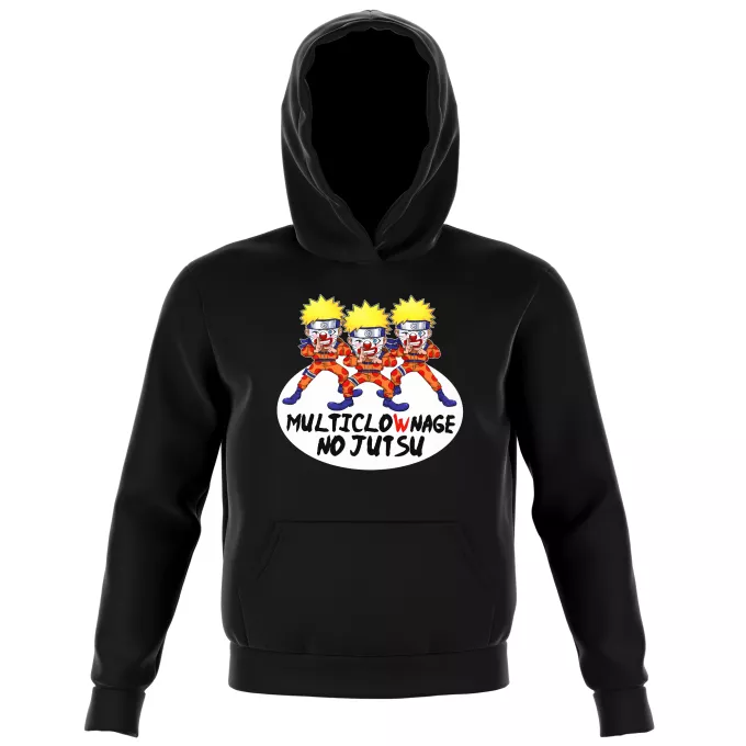 Sweat-shirts à Capuche Enfant Parodie Naruto Multiclownage No Jutsu !! - Naruto Multiclonage