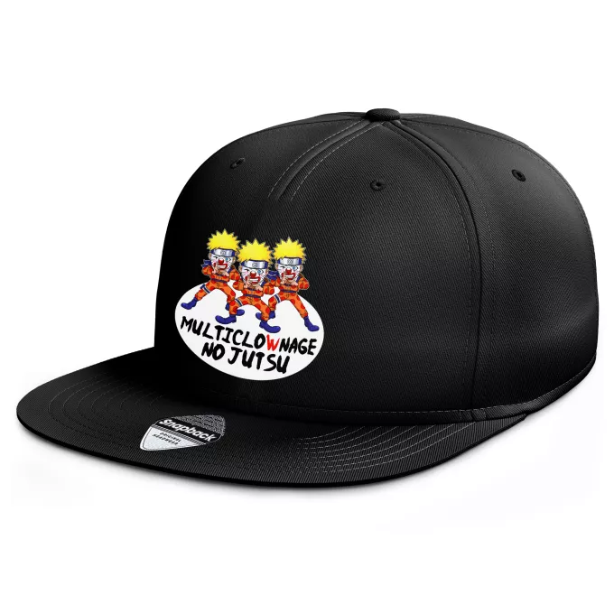 Casquette Rap Snapback Parodie Naruto Multiclownage No Jutsu !! - Naruto Multiclonage