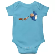 Totoro Baby Strampler “Totoro und Scrat” – Parodie auf Ice Age