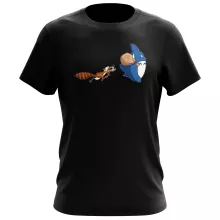 Totoro T-Shirt “Totoro und Scrat” – Parodie auf Ice Age