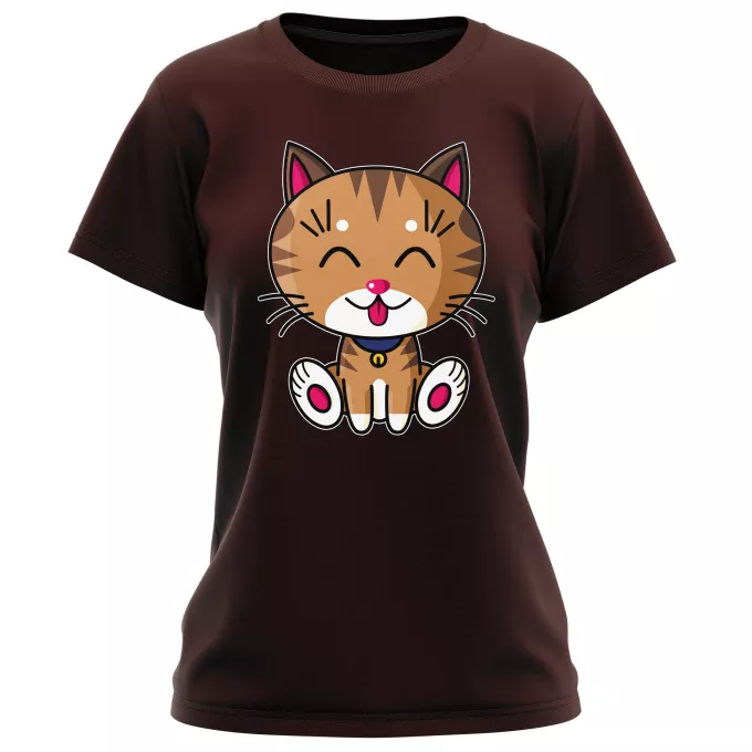 T-shirts Femmes Parodie Kawaii Baby Cats Kawaii Baby Cat (tigré)