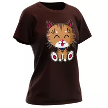 T-shirt Femme « Kawaii Baby Cat (tigré) » – Parodie Kawaii Baby Cats